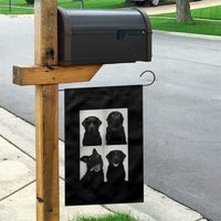Funny Black Lab Garden Flag Photobooth Selfie Dog Mom Gift - Wonder Print Shop