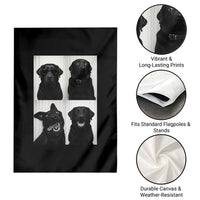 Funny Black Lab Garden Flag Photobooth Selfie Dog Mom Gift - Wonder Print Shop