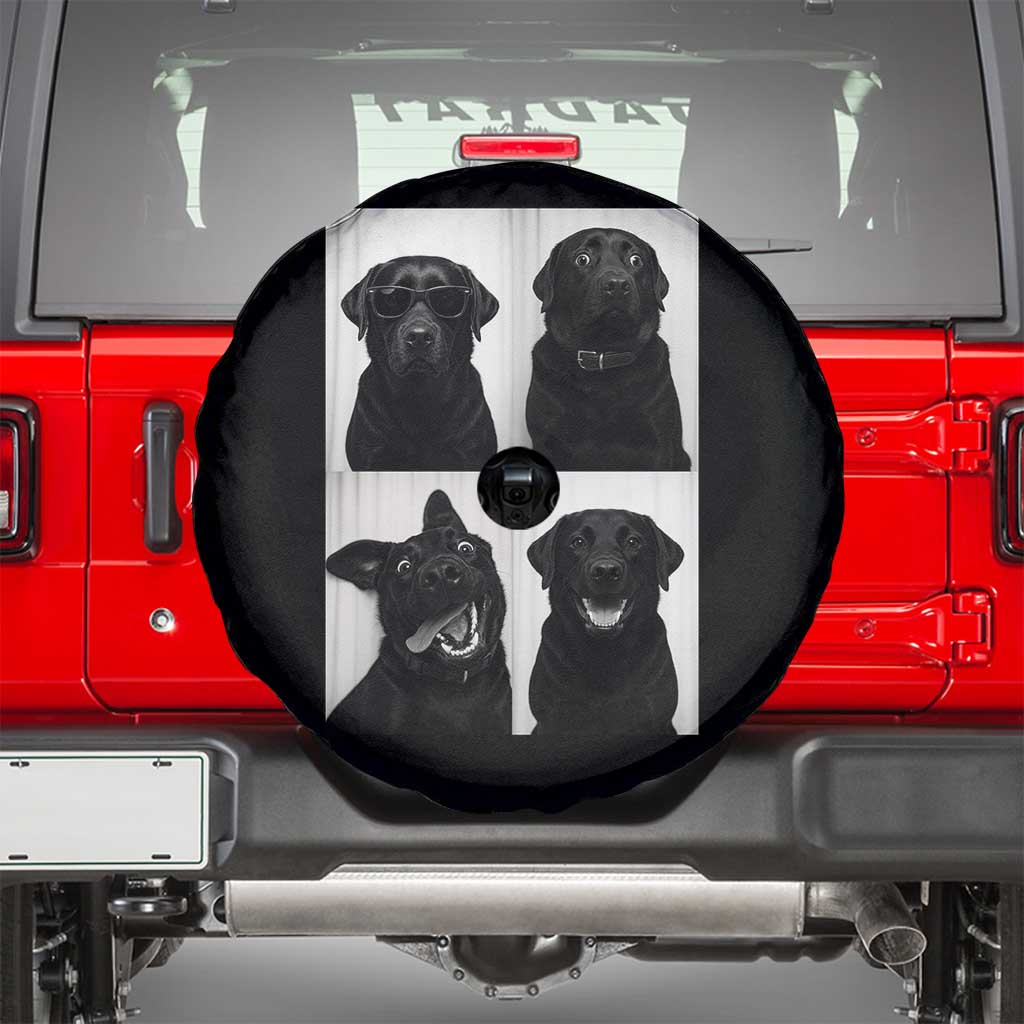 Funny Black Lab Spare Tire Cover Photobooth Selfie Dog Mom Gift - Wonder Print Shop