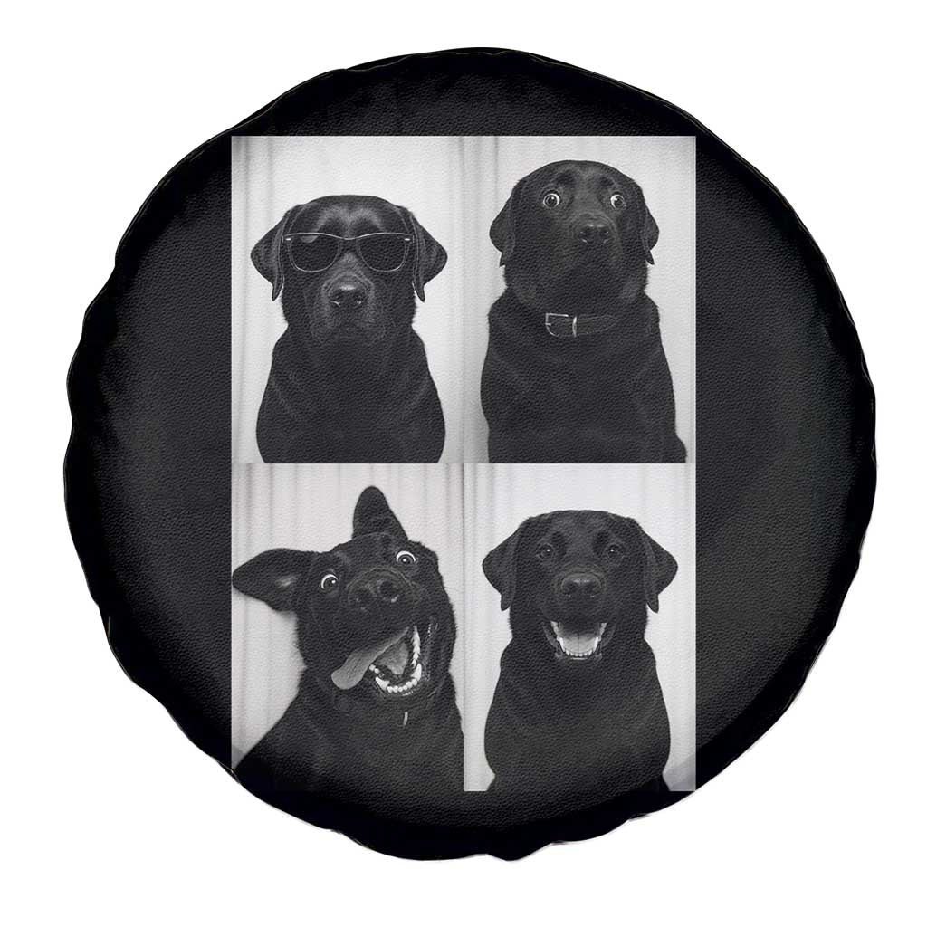 Funny Black Lab Spare Tire Cover Photobooth Selfie Dog Mom Gift - Wonder Print Shop