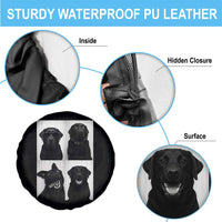 Funny Black Lab Spare Tire Cover Photobooth Selfie Dog Mom Gift - Wonder Print Shop