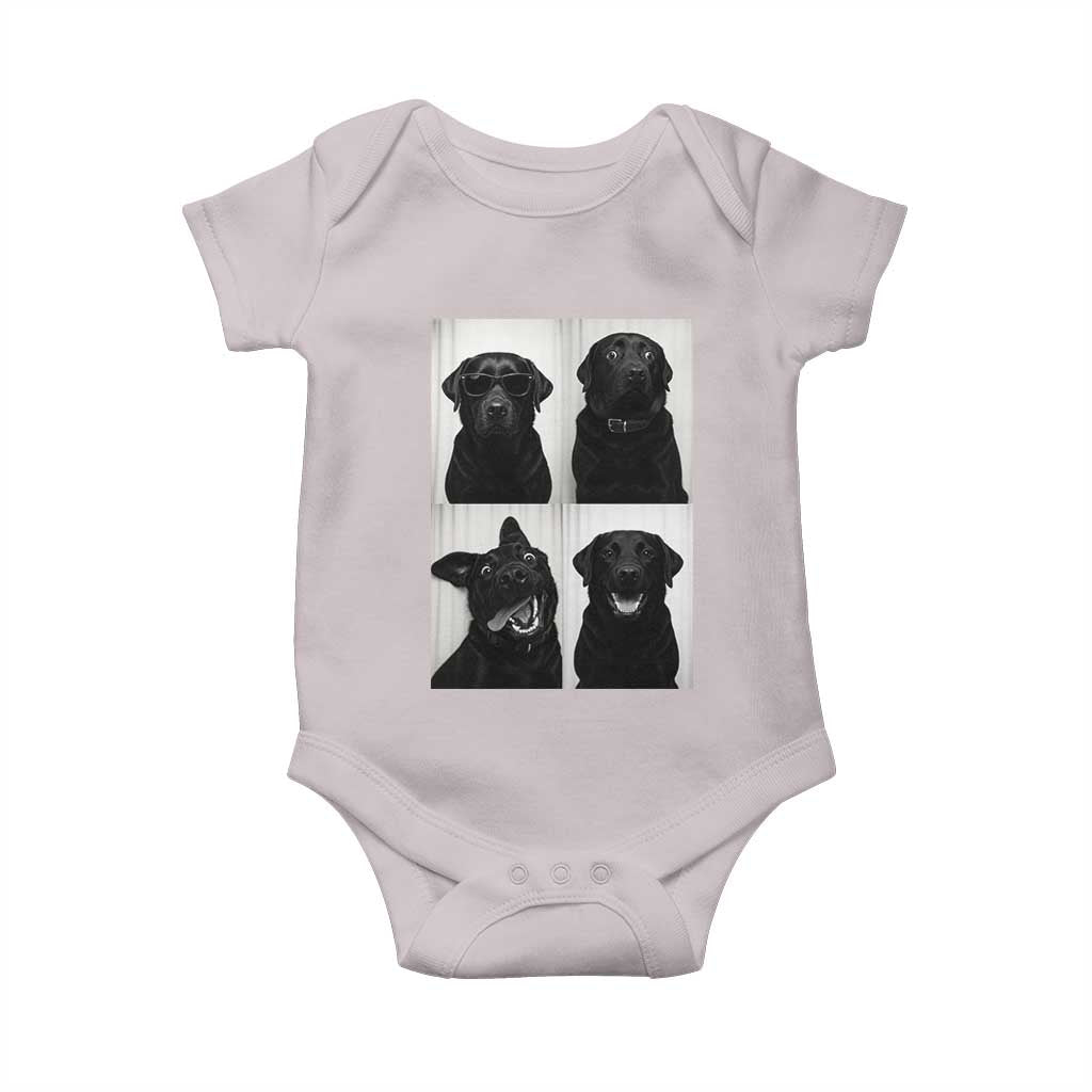 Funny Black Lab Baby Onesie Photobooth Selfie Dog Mom Gift - Wonder Print Shop