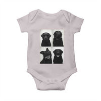 Funny Black Lab Baby Onesie Photobooth Selfie Dog Mom Gift - Wonder Print Shop