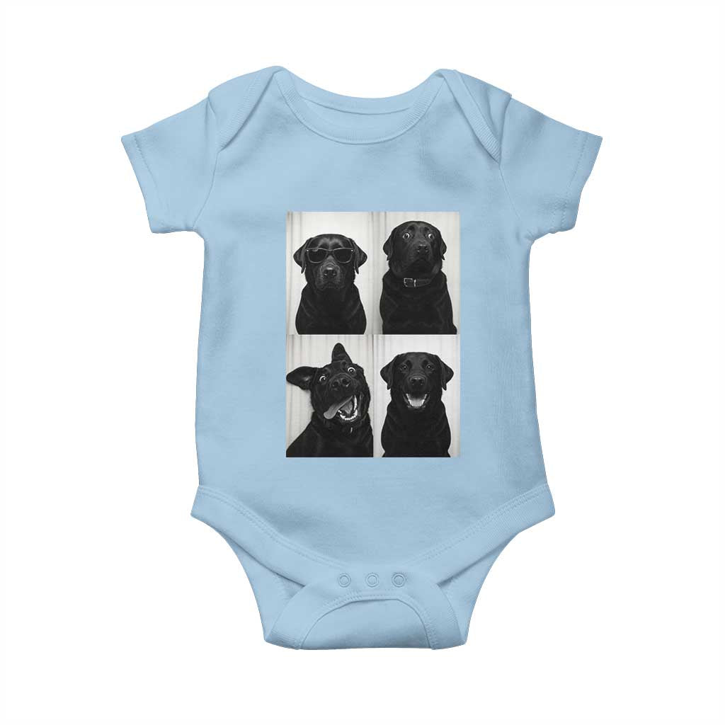 Funny Black Lab Baby Onesie Photobooth Selfie Dog Mom Gift - Wonder Print Shop