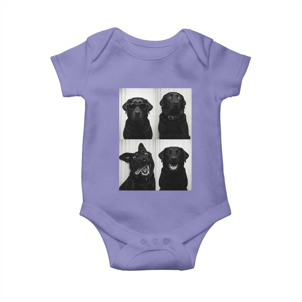 Funny Black Lab Baby Onesie Photobooth Selfie Dog Mom Gift - Wonder Print Shop