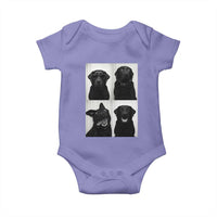 Funny Black Lab Baby Onesie Photobooth Selfie Dog Mom Gift - Wonder Print Shop