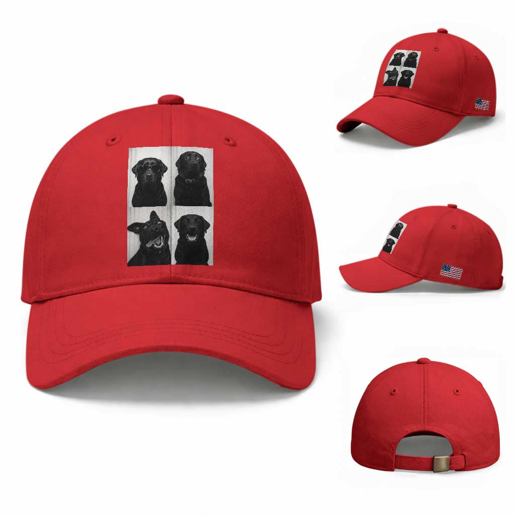 Funny Black Lab Baseball Cap Photobooth Selfie Dog Mom Gift
