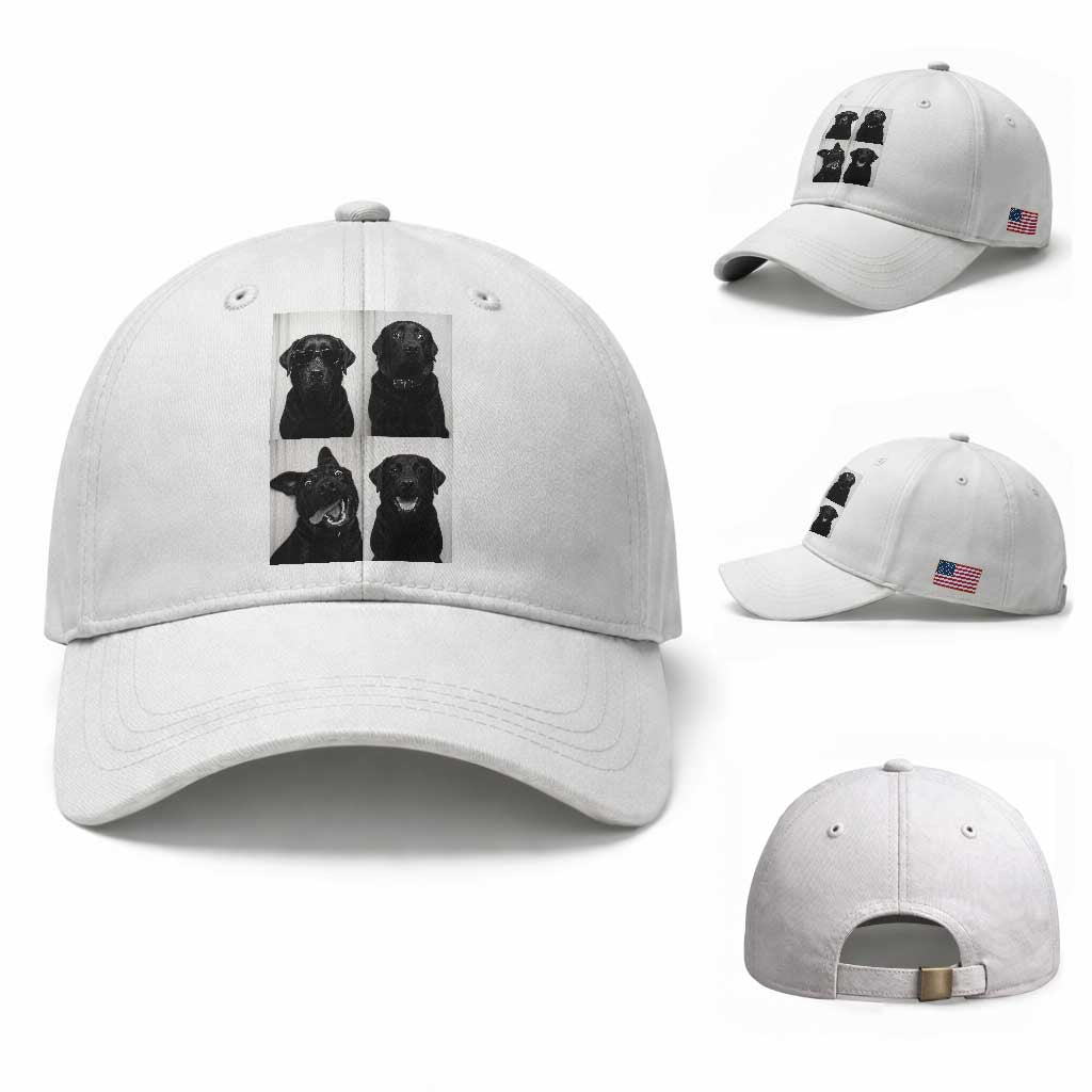 Funny Black Lab Baseball Cap Photobooth Selfie Dog Mom Gift