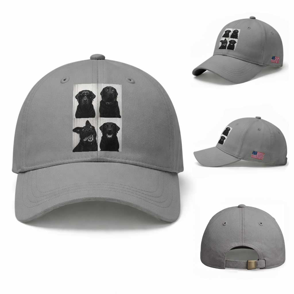 Funny Black Lab Baseball Cap Photobooth Selfie Dog Mom Gift