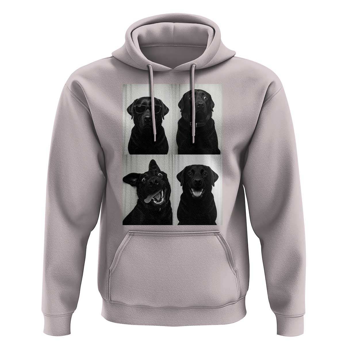 Funny Black Lab Hoodie Photobooth Selfie Dog Mom Gift - Wonder Print Shop