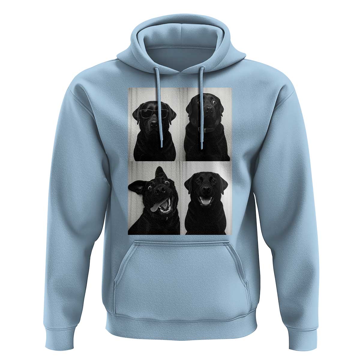 Funny Black Lab Hoodie Photobooth Selfie Dog Mom Gift - Wonder Print Shop