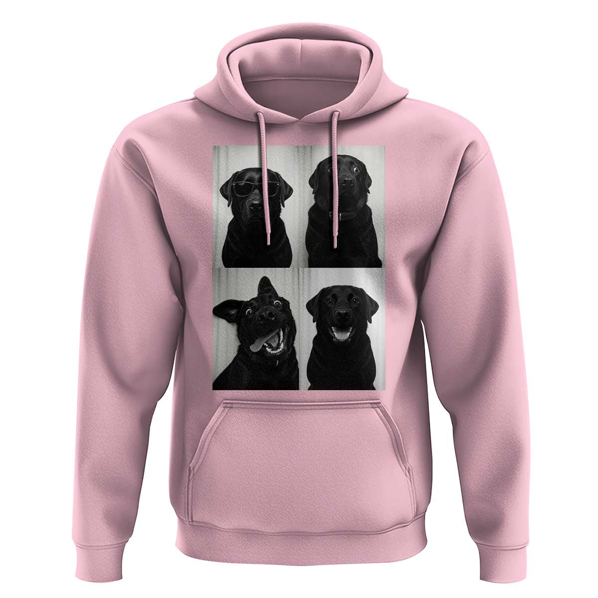 Funny Black Lab Hoodie Photobooth Selfie Dog Mom Gift - Wonder Print Shop