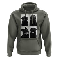 Funny Black Lab Hoodie Photobooth Selfie Dog Mom Gift - Wonder Print Shop