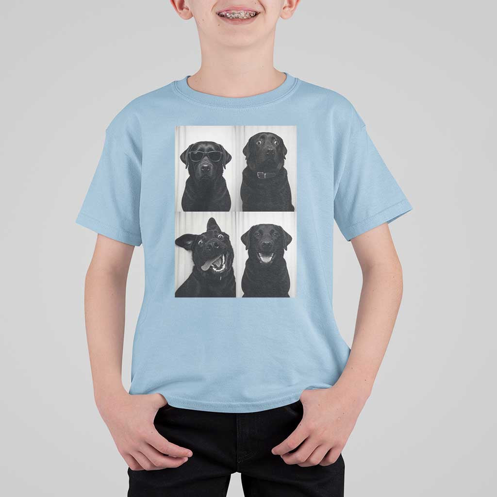 Funny Black Lab T Shirt For Kid Photobooth Selfie Dog Mom Gift - Wonder Print Shop