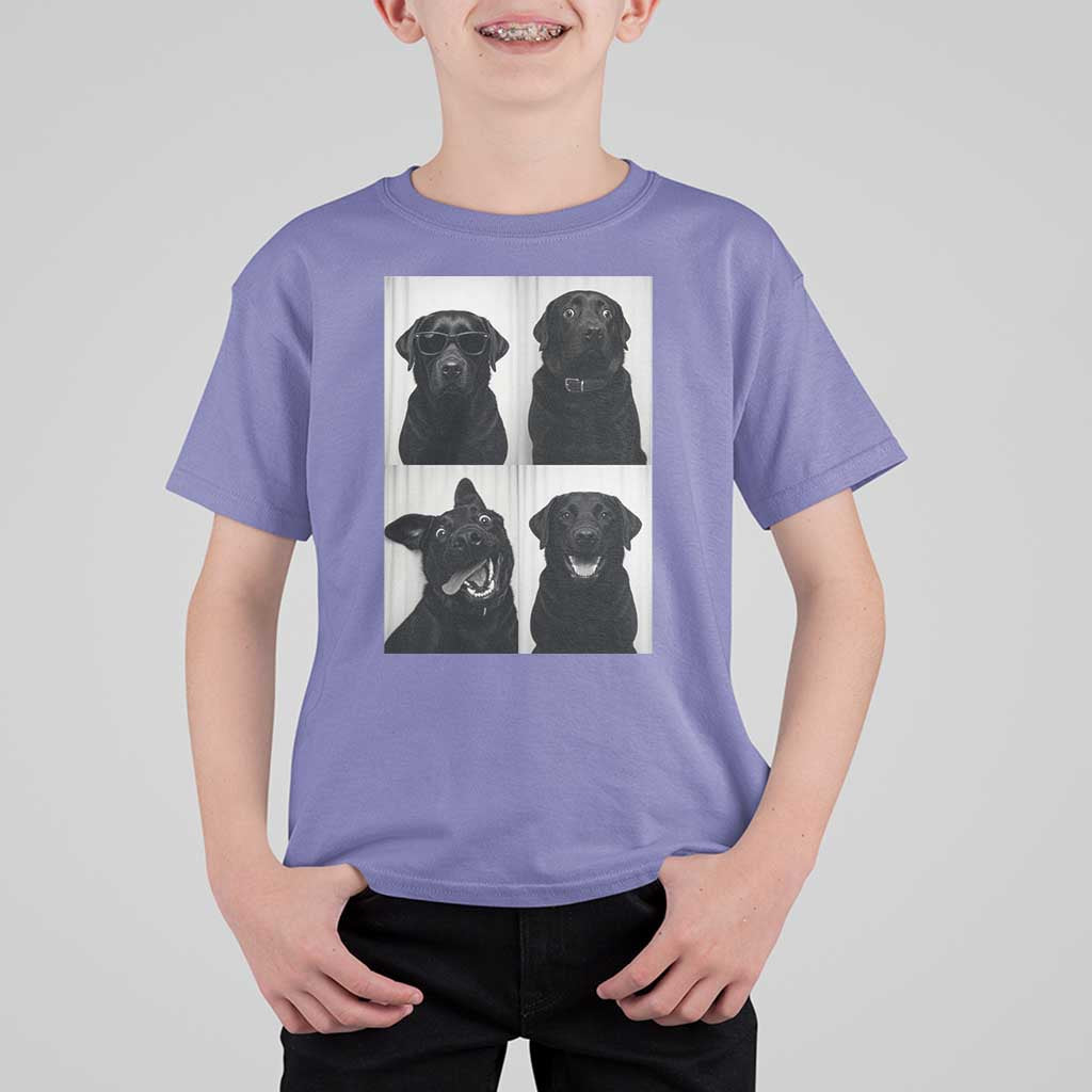 Funny Black Lab T Shirt For Kid Photobooth Selfie Dog Mom Gift - Wonder Print Shop