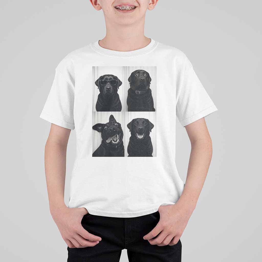 Funny Black Lab T Shirt For Kid Photobooth Selfie Dog Mom Gift - Wonder Print Shop