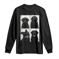 Funny Black Lab Long Sleeve Shirt Photobooth Selfie Dog Mom Gift - Wonder Print Shop
