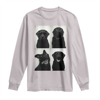 Funny Black Lab Long Sleeve Shirt Photobooth Selfie Dog Mom Gift - Wonder Print Shop