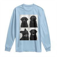 Funny Black Lab Long Sleeve Shirt Photobooth Selfie Dog Mom Gift - Wonder Print Shop