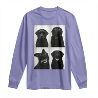 Funny Black Lab Long Sleeve Shirt Photobooth Selfie Dog Mom Gift - Wonder Print Shop