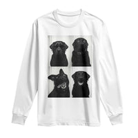 Funny Black Lab Long Sleeve Shirt Photobooth Selfie Dog Mom Gift - Wonder Print Shop