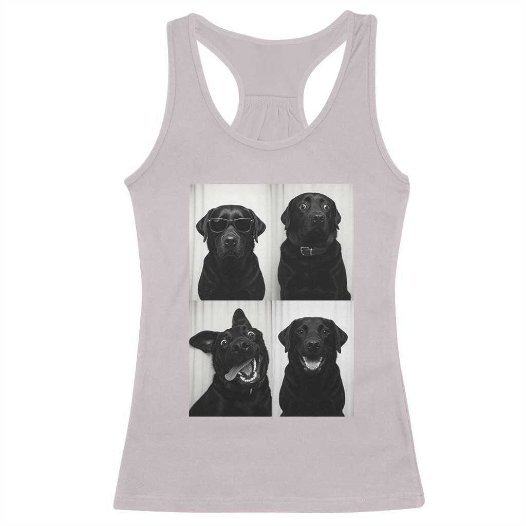 Funny Black Lab Racerback Tank Top Photobooth Selfie Dog Mom Gift - Wonder Print Shop