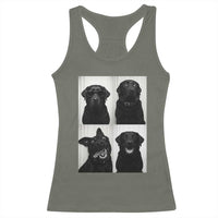 Funny Black Lab Racerback Tank Top Photobooth Selfie Dog Mom Gift - Wonder Print Shop