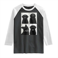 Funny Black Lab Raglan Shirt Photobooth Selfie Dog Mom Gift - Wonder Print Shop