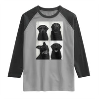 Funny Black Lab Raglan Shirt Photobooth Selfie Dog Mom Gift - Wonder Print Shop