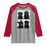 Funny Black Lab Raglan Shirt Photobooth Selfie Dog Mom Gift - Wonder Print Shop