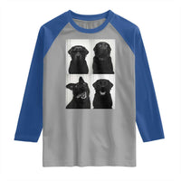 Funny Black Lab Raglan Shirt Photobooth Selfie Dog Mom Gift - Wonder Print Shop