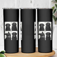 Funny Black Lab Skinny Tumbler Photobooth Selfie Dog Mom Gift - Wonder Print Shop