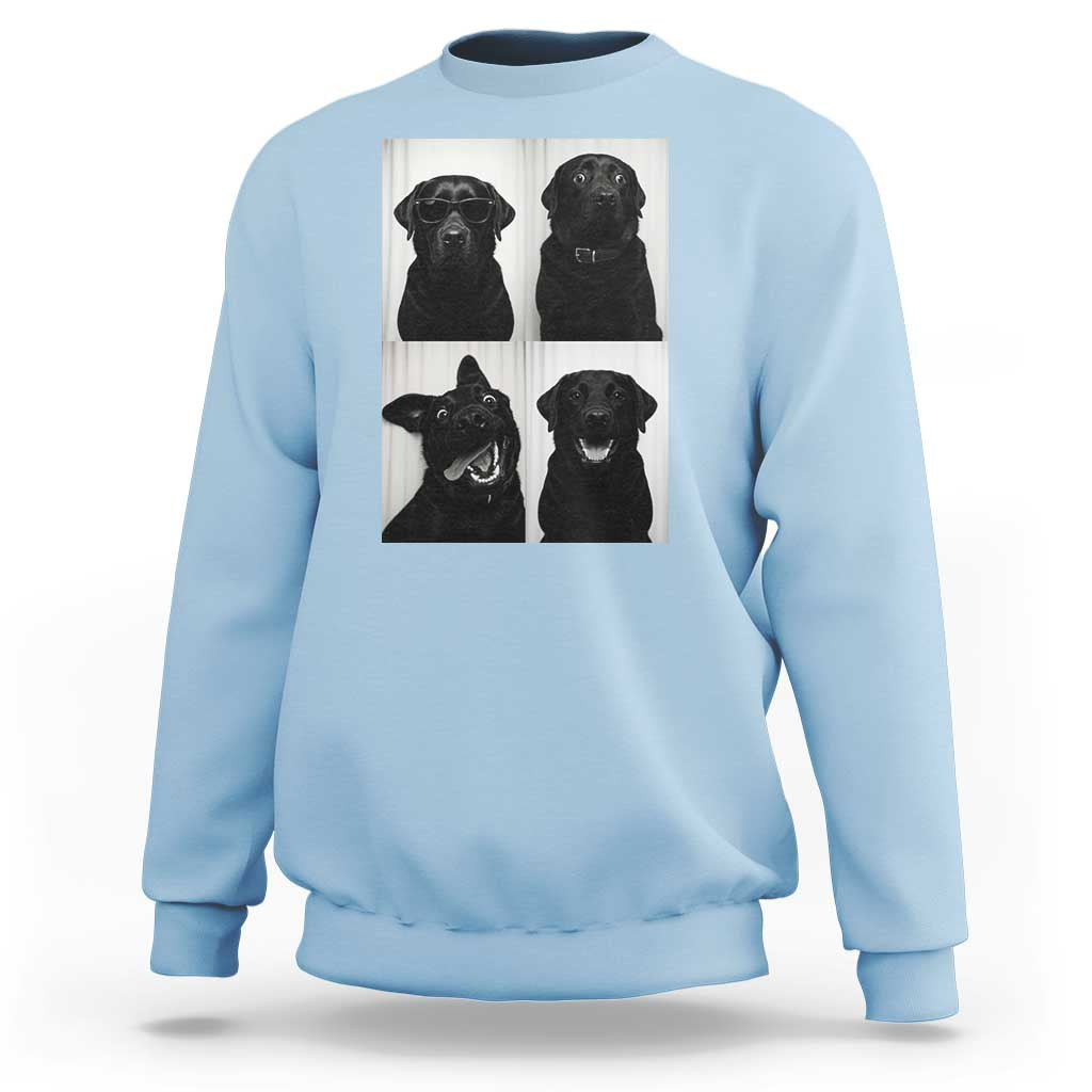 Funny Black Lab Sweatshirt Photobooth Selfie Dog Mom Gift - Wonder Print Shop