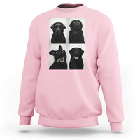 Funny Black Lab Sweatshirt Photobooth Selfie Dog Mom Gift - Wonder Print Shop