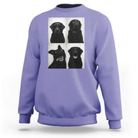 Funny Black Lab Sweatshirt Photobooth Selfie Dog Mom Gift - Wonder Print Shop