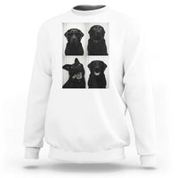 Funny Black Lab Sweatshirt Photobooth Selfie Dog Mom Gift - Wonder Print Shop