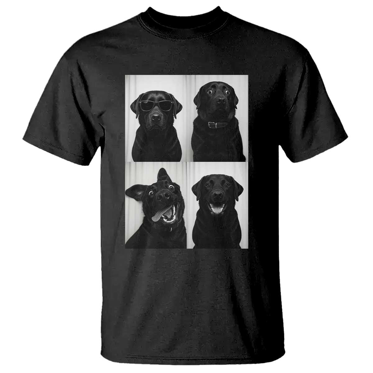 Funny Black Lab T Shirt Photobooth Selfie Dog Mom Gift - Wonder Print Shop
