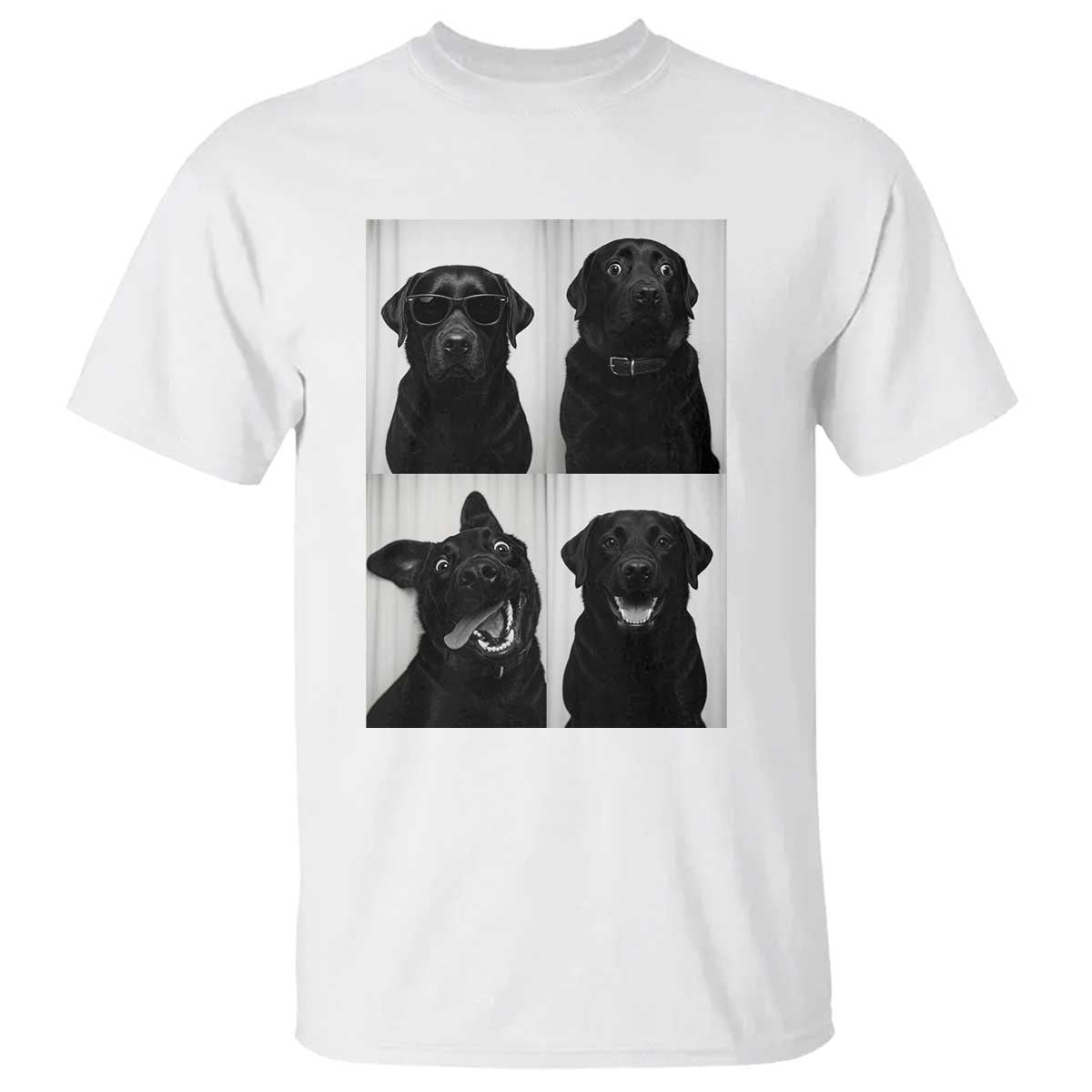 Funny Black Lab T Shirt Photobooth Selfie Dog Mom Gift - Wonder Print Shop