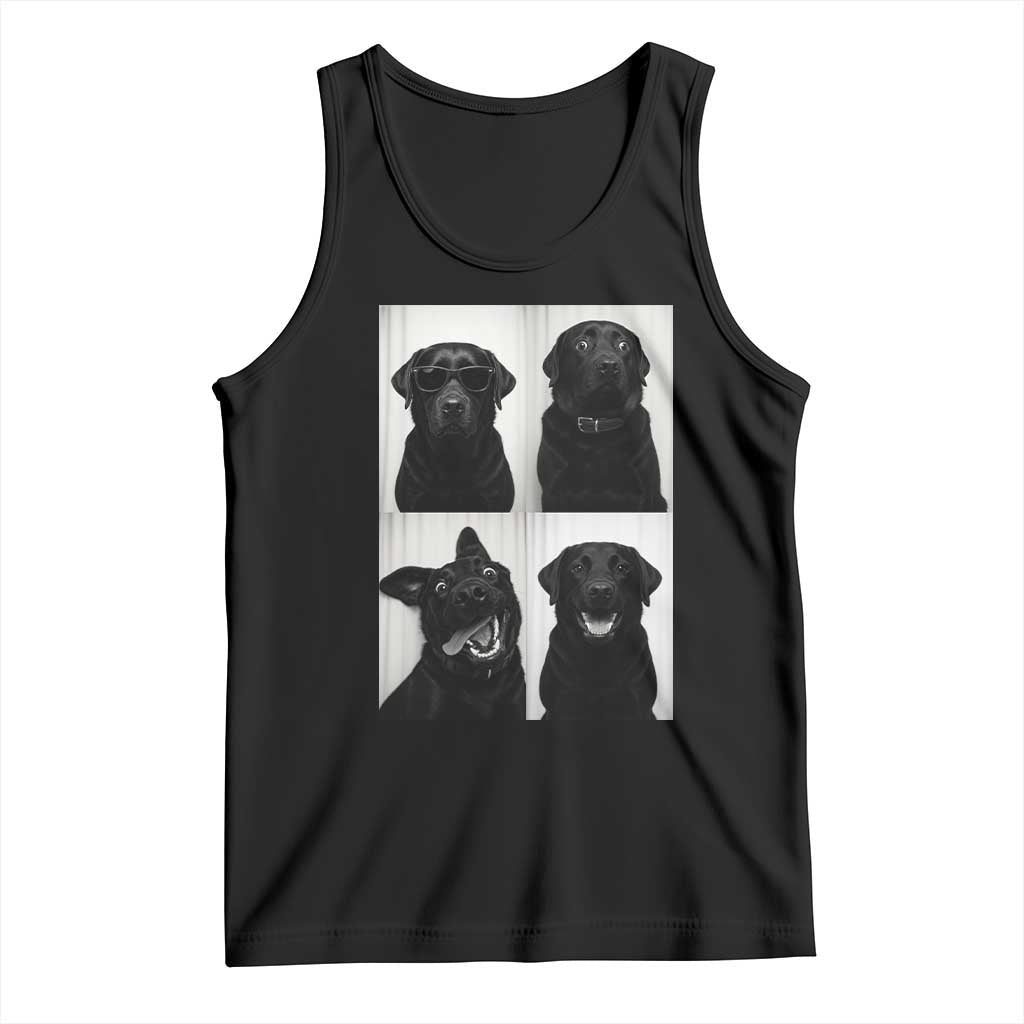 Funny Black Lab Tank Top Photobooth Selfie Dog Mom Gift - Wonder Print Shop