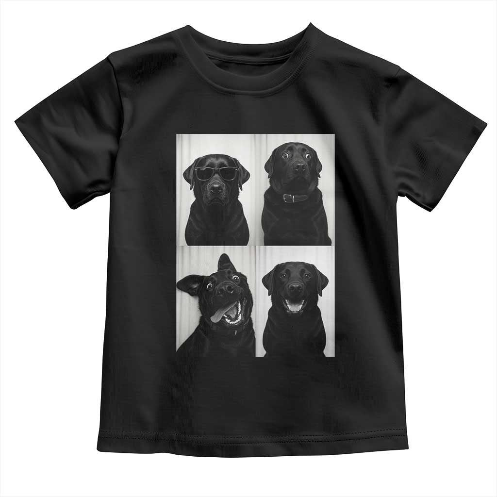 Funny Black Lab Toddler T Shirt Photobooth Selfie Dog Mom Gift - Wonder Print Shop