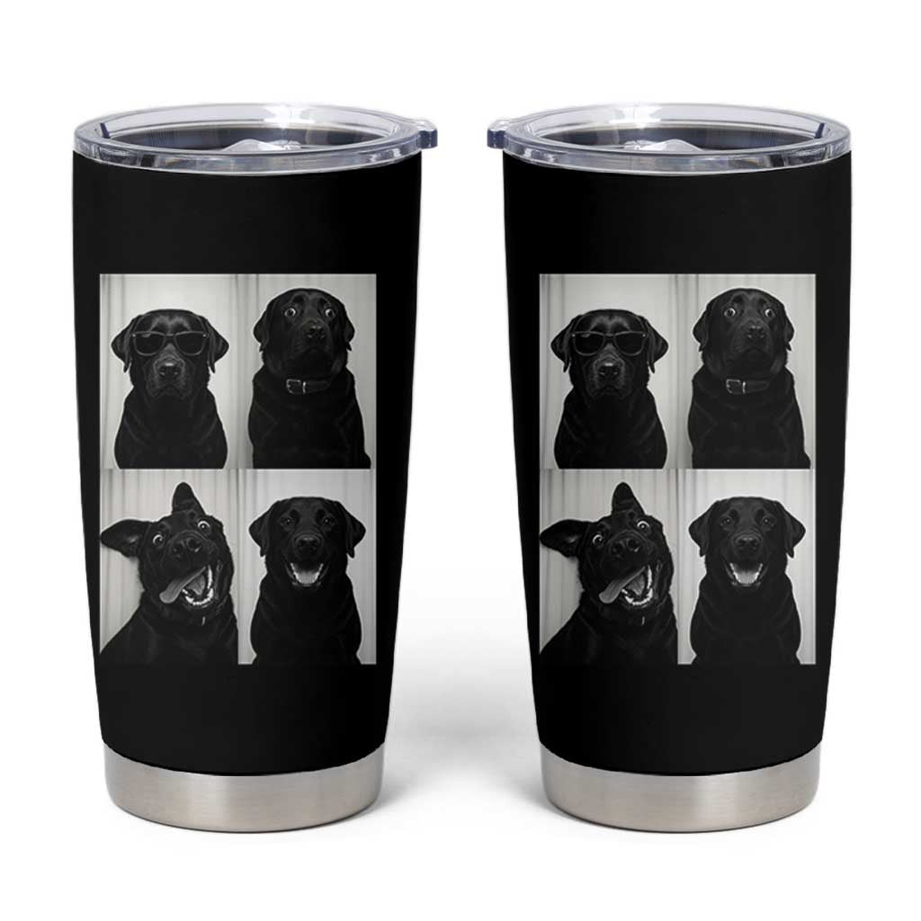 Funny Black Lab Tumbler Cup Photobooth Selfie Dog Mom Gift - Wonder Print Shop