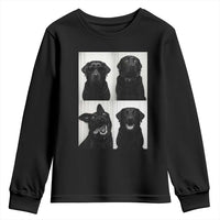 Funny Black Lab Youth Sweatshirt Photobooth Selfie Dog Mom Gift - Wonder Print Shop