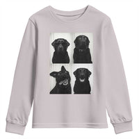 Funny Black Lab Youth Sweatshirt Photobooth Selfie Dog Mom Gift - Wonder Print Shop