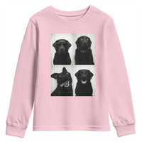 Funny Black Lab Youth Sweatshirt Photobooth Selfie Dog Mom Gift - Wonder Print Shop