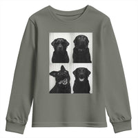 Funny Black Lab Youth Sweatshirt Photobooth Selfie Dog Mom Gift - Wonder Print Shop