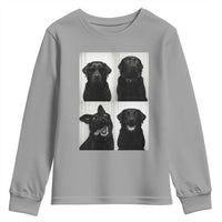 Funny Black Lab Youth Sweatshirt Photobooth Selfie Dog Mom Gift - Wonder Print Shop