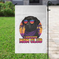 Funny Black Labrador Garden Flag Dog Mom Retro Sunset Gift - Wonder Print Shop