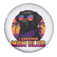 Funny Black Labrador Spare Tire Cover Dog Mom Retro Sunset Gift - Wonder Print Shop