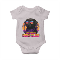 Funny Black Labrador Baby Onesie Dog Mom Retro Sunset Gift - Wonder Print Shop