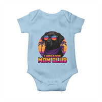 Funny Black Labrador Baby Onesie Dog Mom Retro Sunset Gift - Wonder Print Shop
